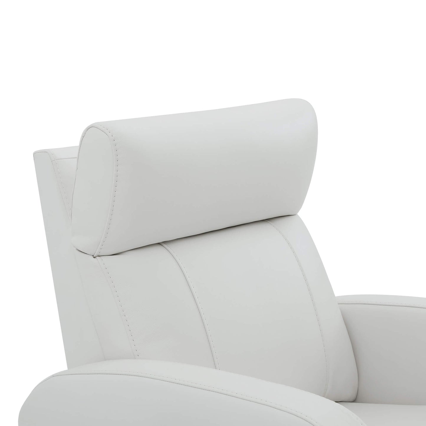 Swivel Recliner with Manual Headrest in Joy Fabric