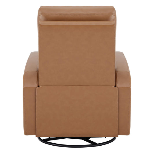 Swivel Recliner with Manual Headrest in Joy Fabric
