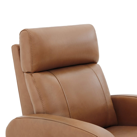 Swivel Recliner with Manual Headrest in Joy Fabric