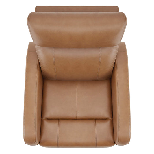 Swivel Recliner with Manual Headrest in Joy Fabric