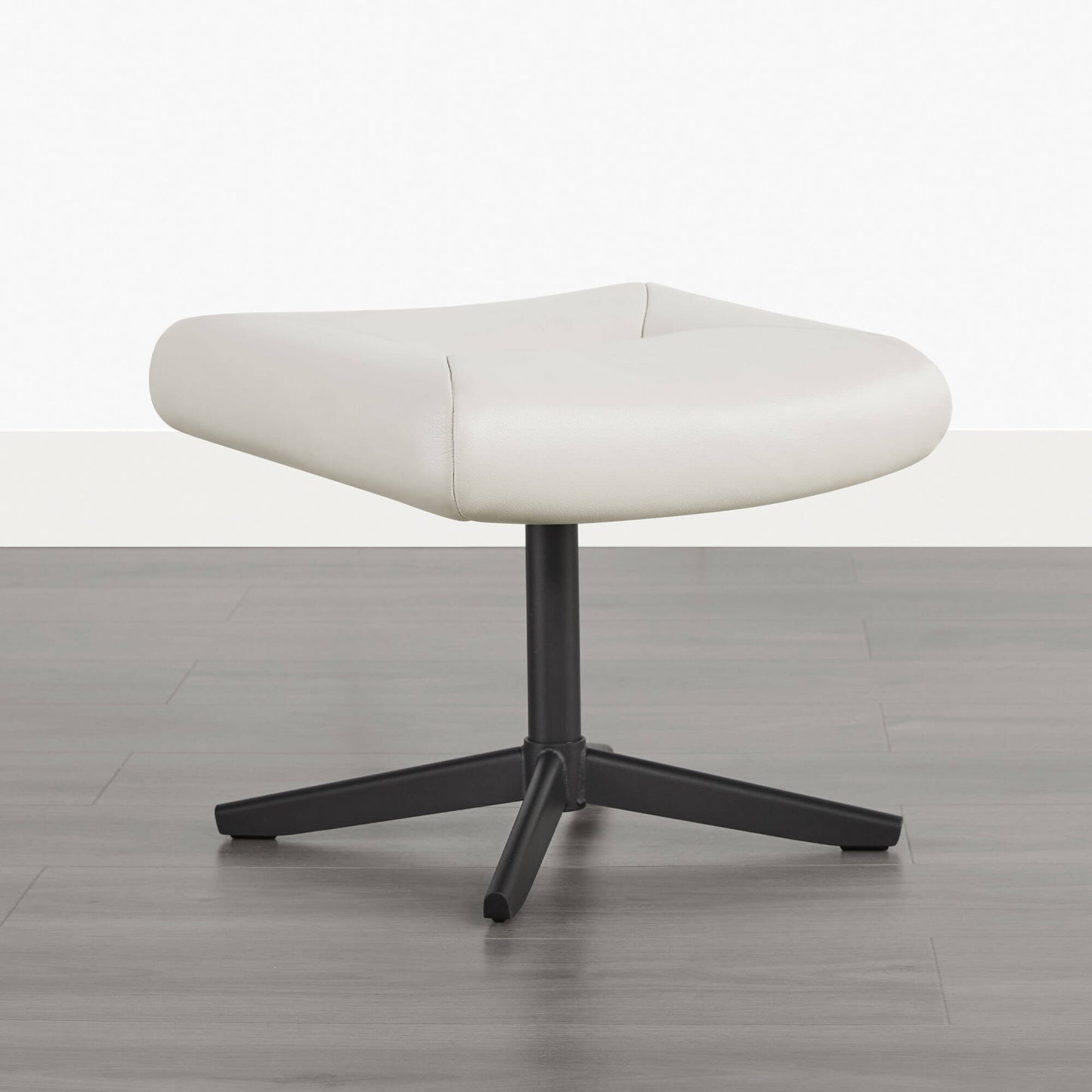 Swivel Reclining Chair & Ottoman in Genuine Leather