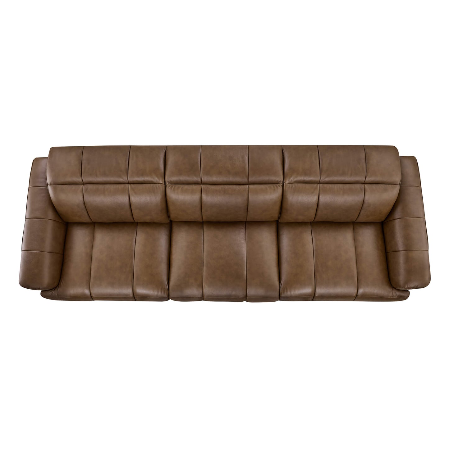 Three-Seater Reclining Sofa in Genuine Leather with Zero Gravity Design