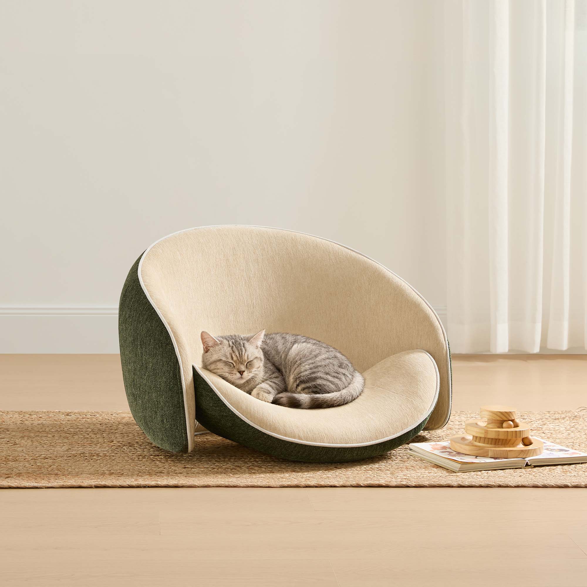 Transformable Pet-Friendly Floor Chair with Adjustable Height