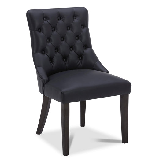 Tufted Dining Chair Set of 2 in Morgan Fabric