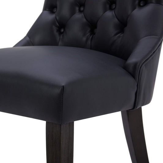 Tufted Dining Chair Set of 2 in Morgan Fabric