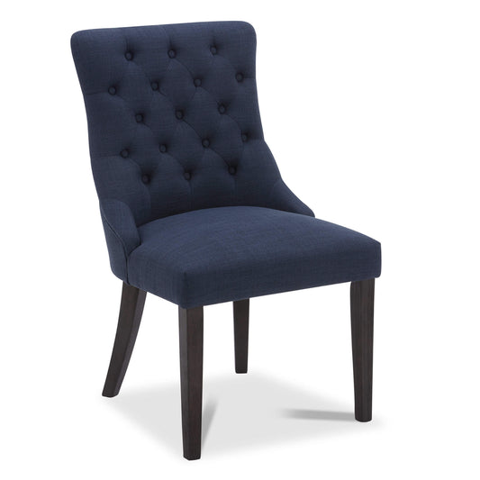Tufted Dining Chair Set of 2 in Morgan Fabric