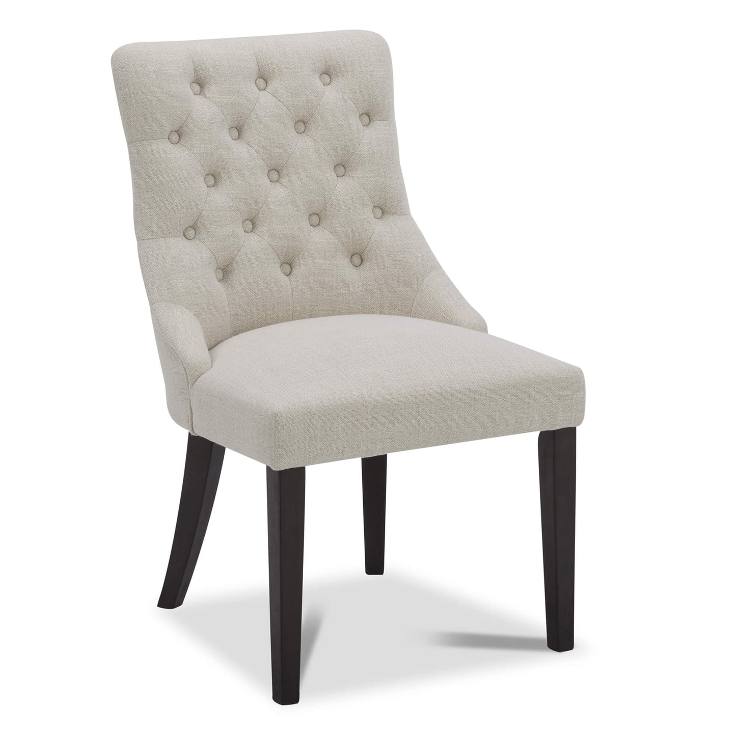 Tufted Dining Chair Set of 2 in Morgan Fabric