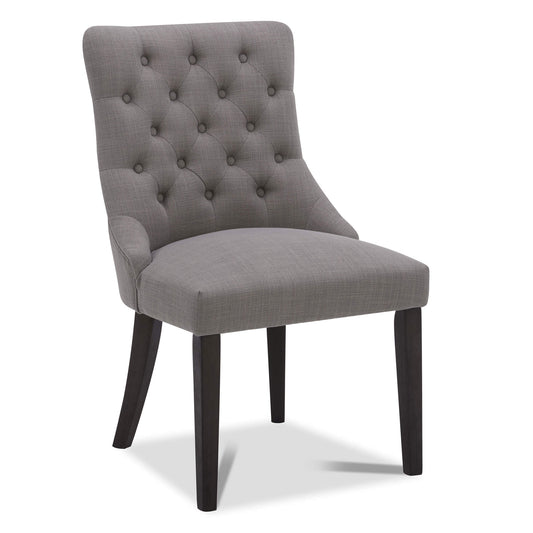 Tufted Dining Chair Set of 2 in Morgan Fabric
