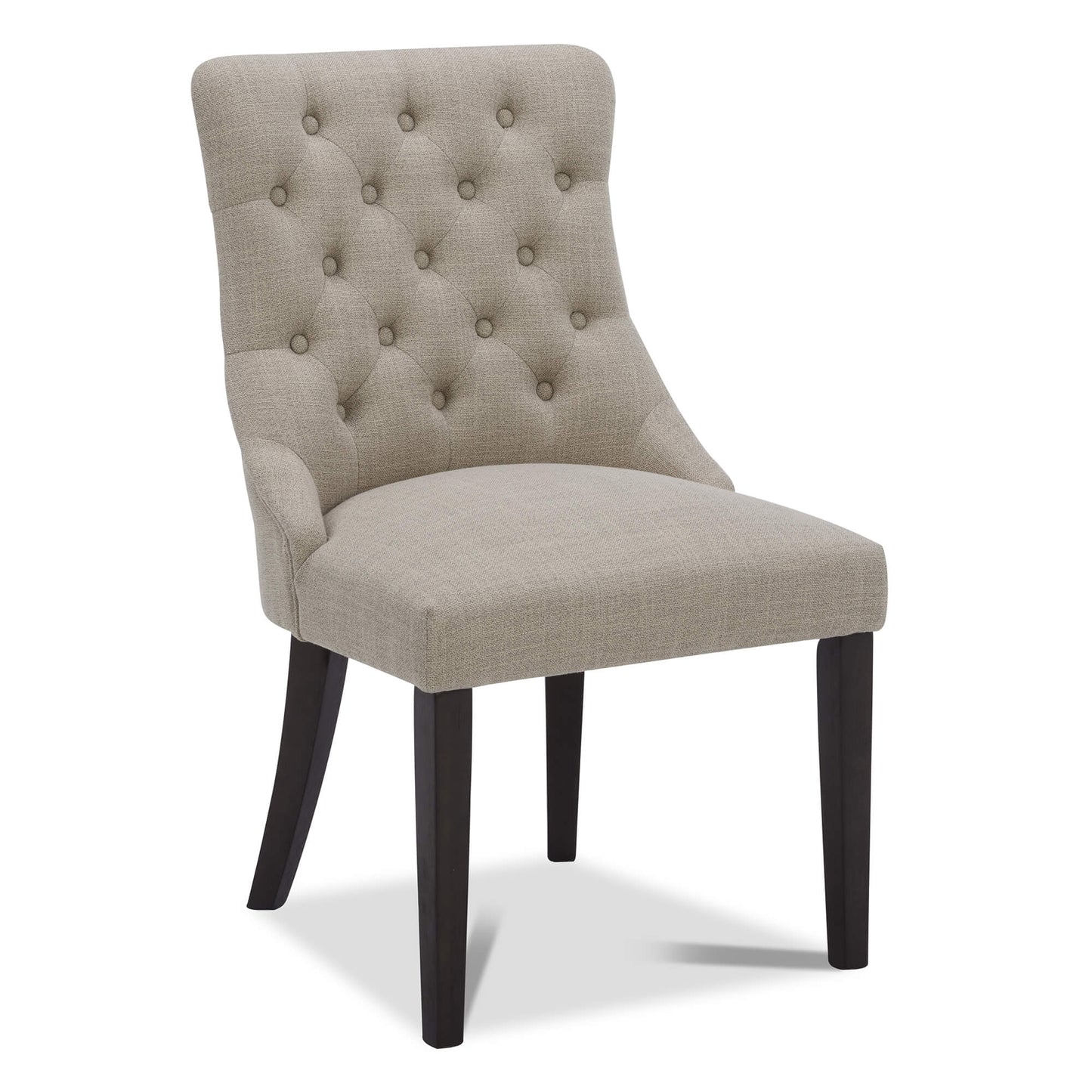 Tufted Dining Chair Set of 2 in Morgan Fabric