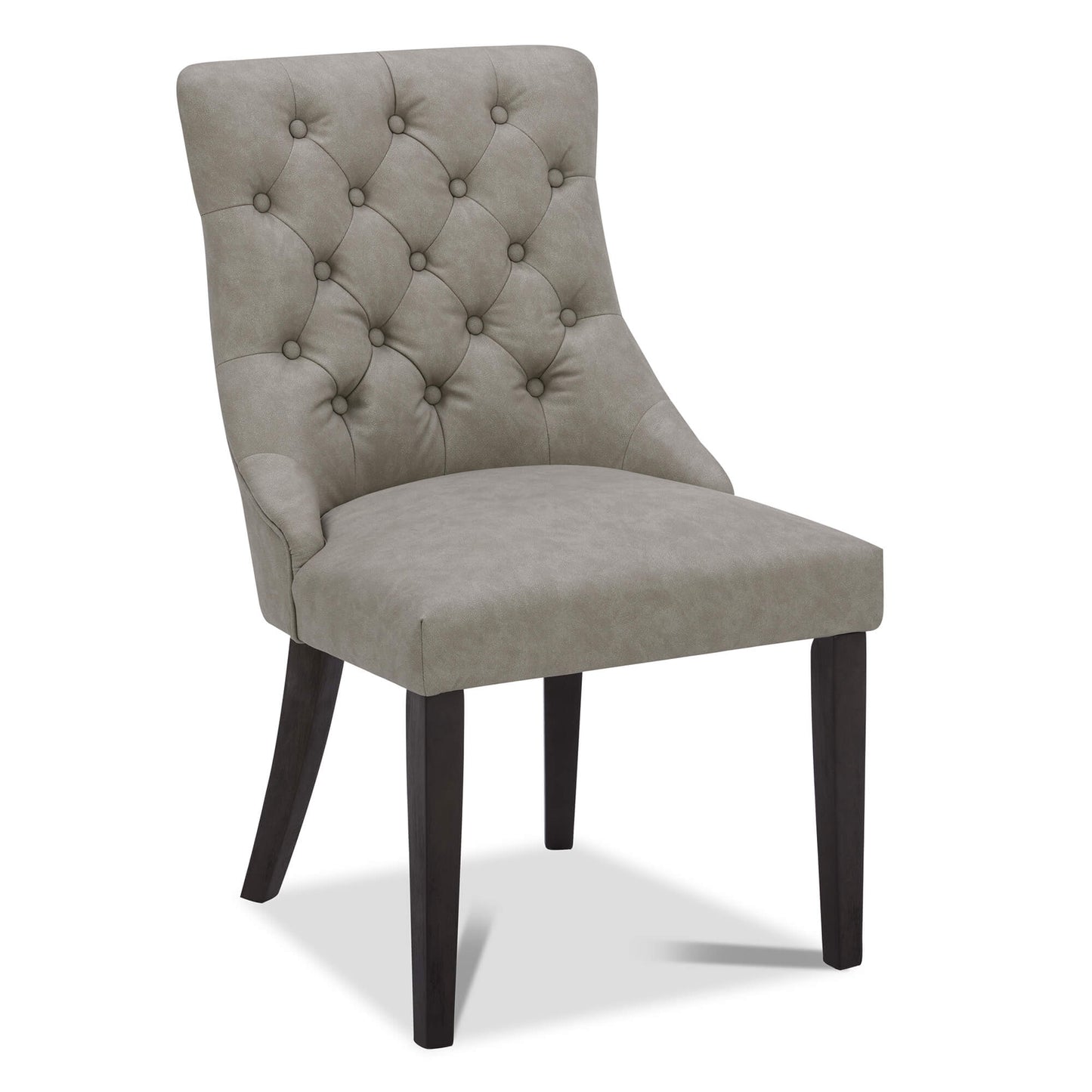 Tufted Dining Chair Set of 2 in Morgan Fabric