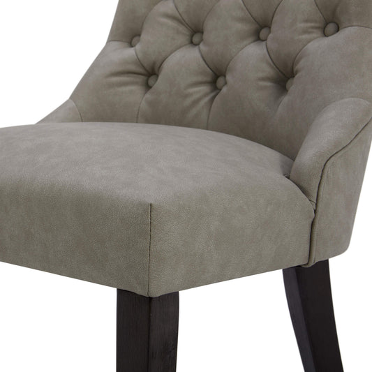 Tufted Dining Chair Set of 2 in Morgan Fabric
