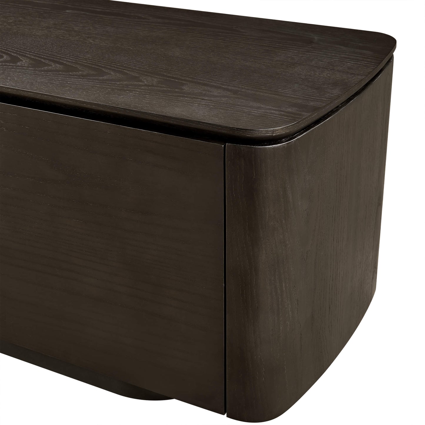 TV Media Console with Rounded Panels in 79" Size