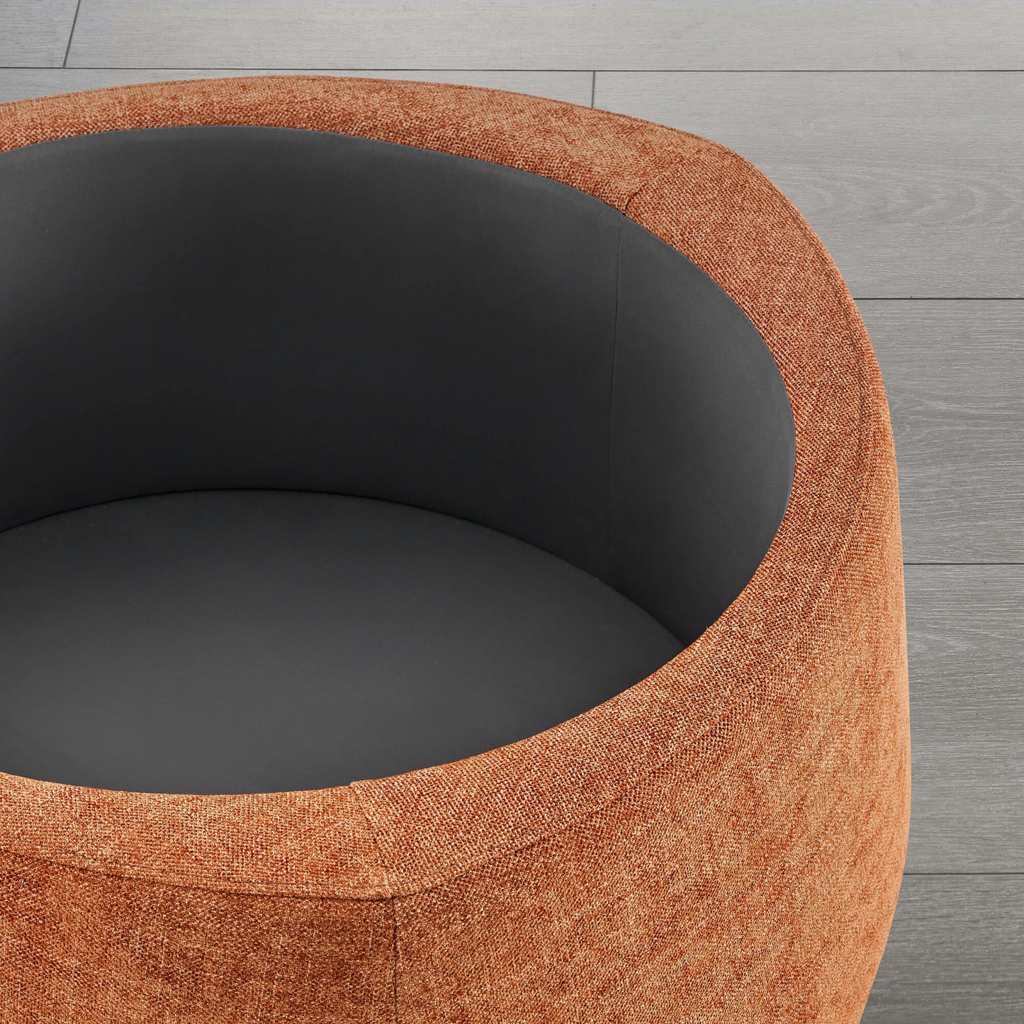Twin Stone-Shaped Ottoman with Hidden Storage