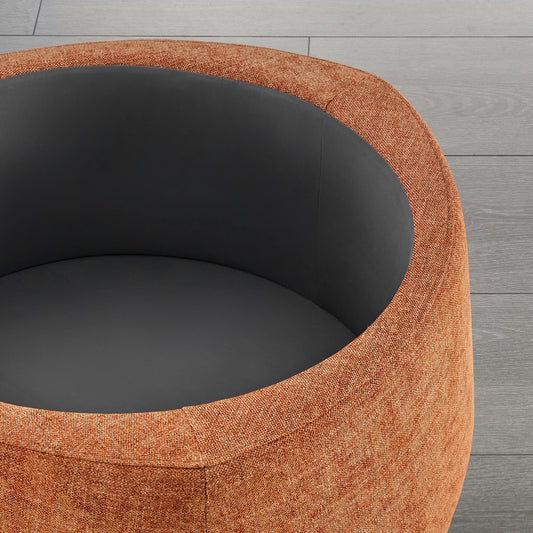 Twin Stone-Shaped Ottoman with Hidden Storage