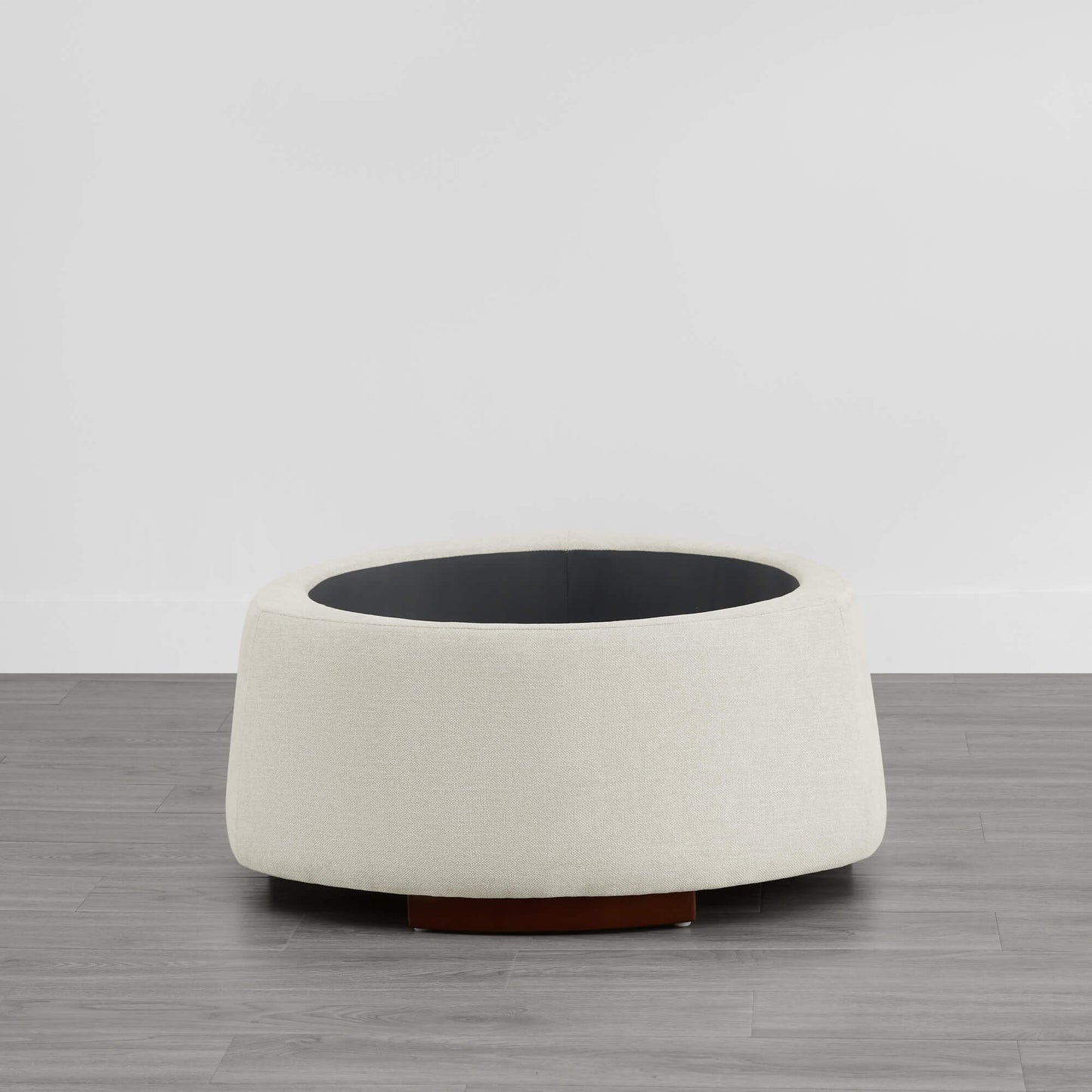 Twin Stone-Shaped Ottoman with Hidden Storage