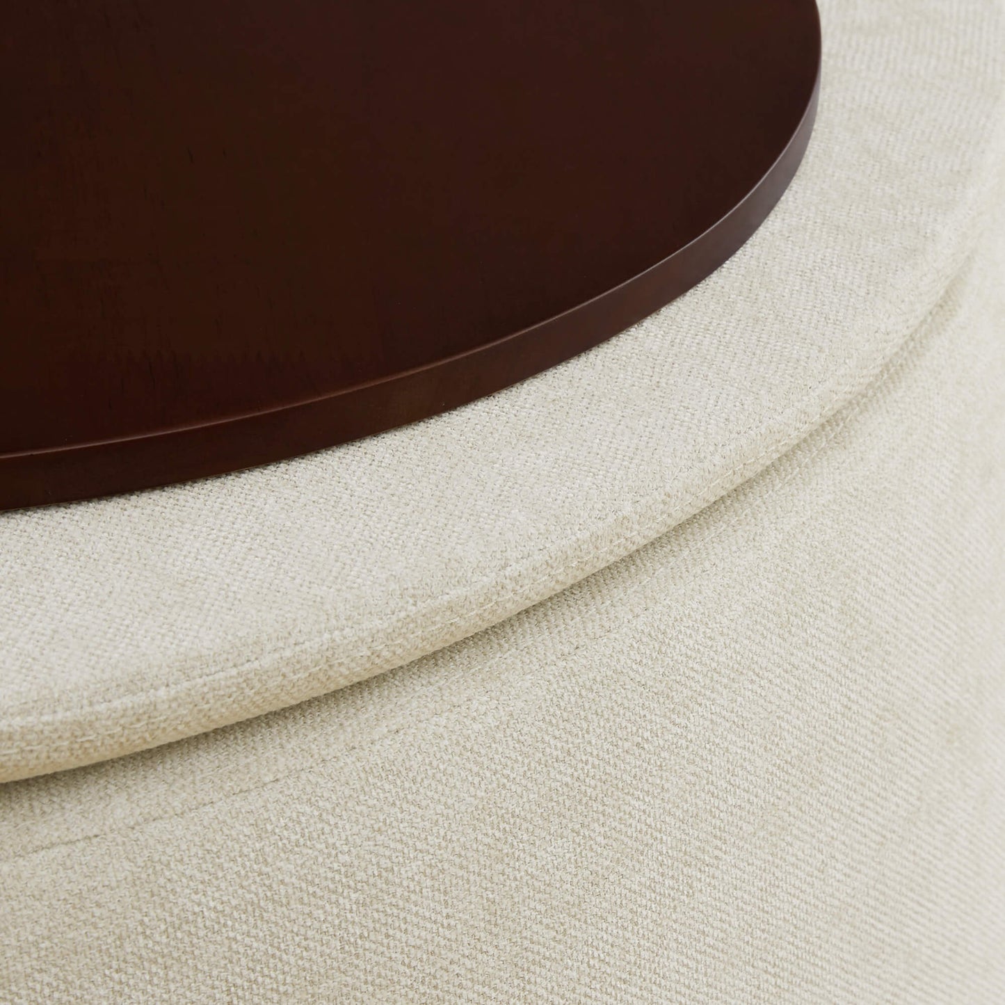 Twin Stone-Shaped Ottoman with Hidden Storage