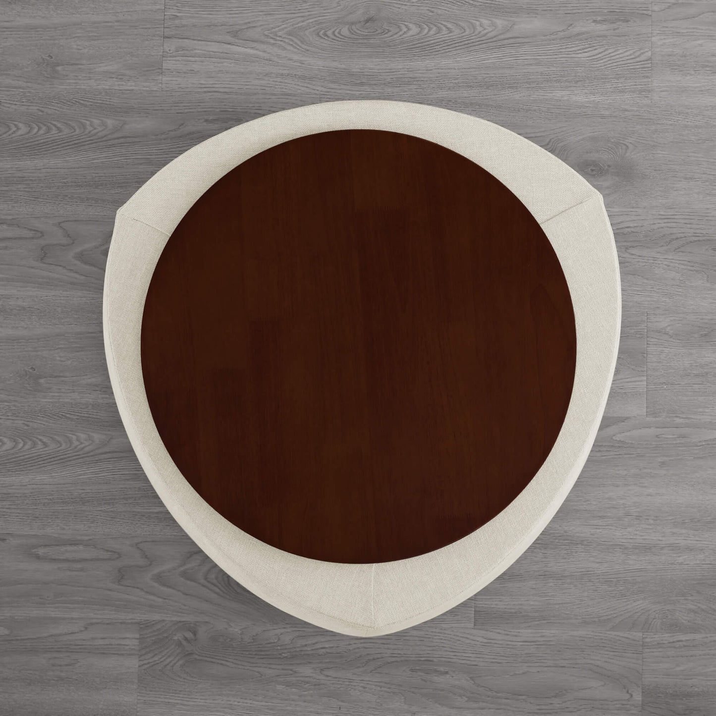 Twin Stone-Shaped Ottoman with Hidden Storage