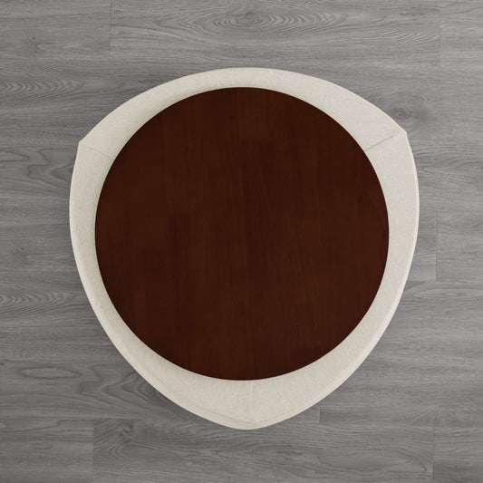 Twin Stone-Shaped Ottoman with Hidden Storage