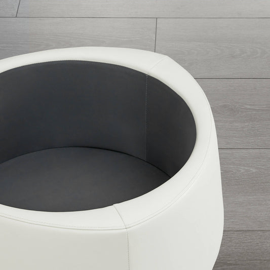 Twin Stone-Shaped Ottoman with Hidden Storage