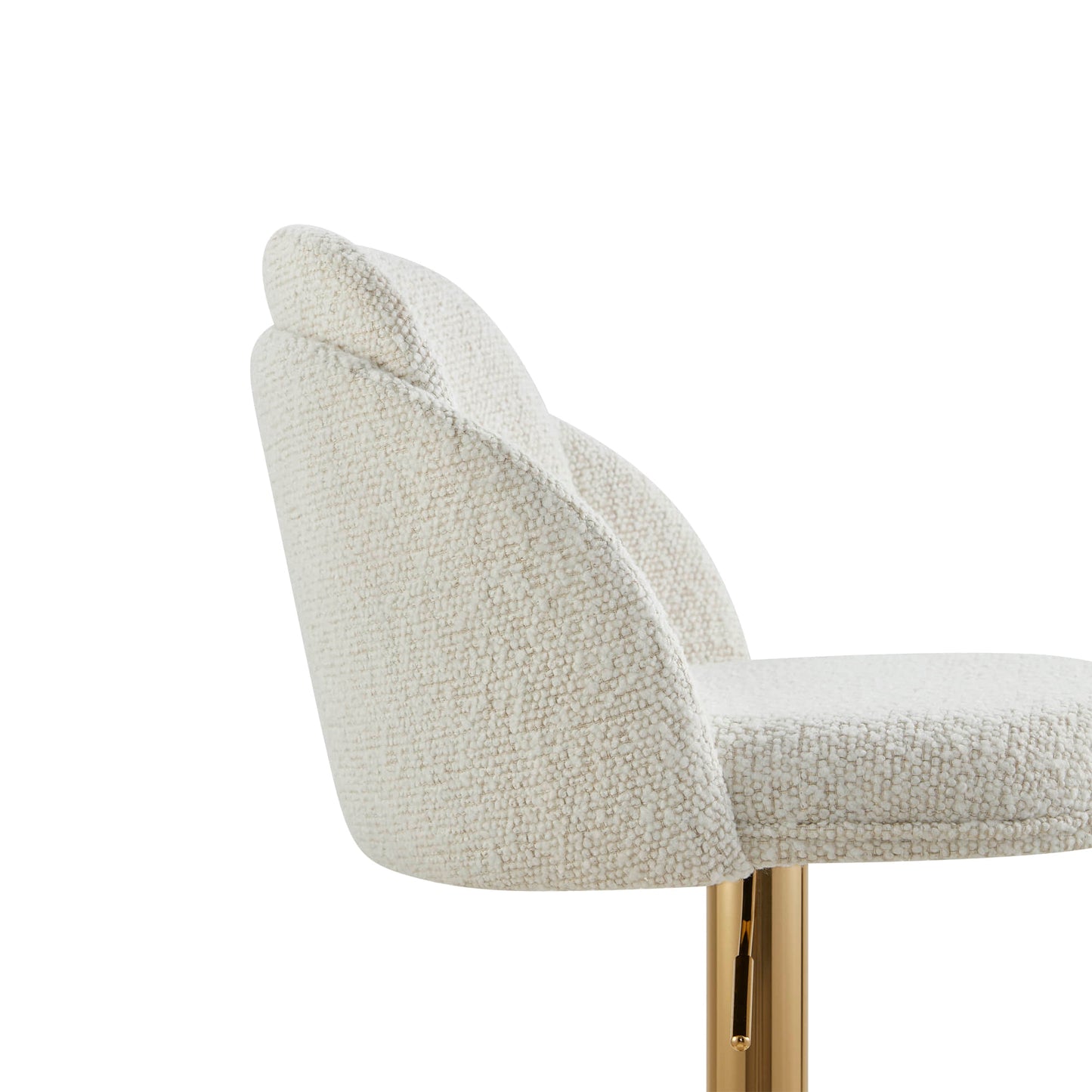 Upholstered Adjustable Height Swivel Bar Stools in Grey