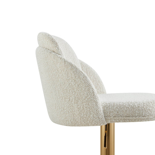 Upholstered Adjustable Height Swivel Bar Stools in Grey