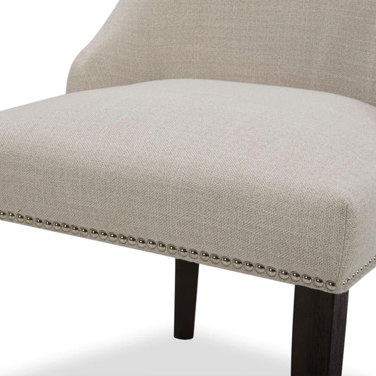 Upholstered Dining Chair Set with Nailhead Trim