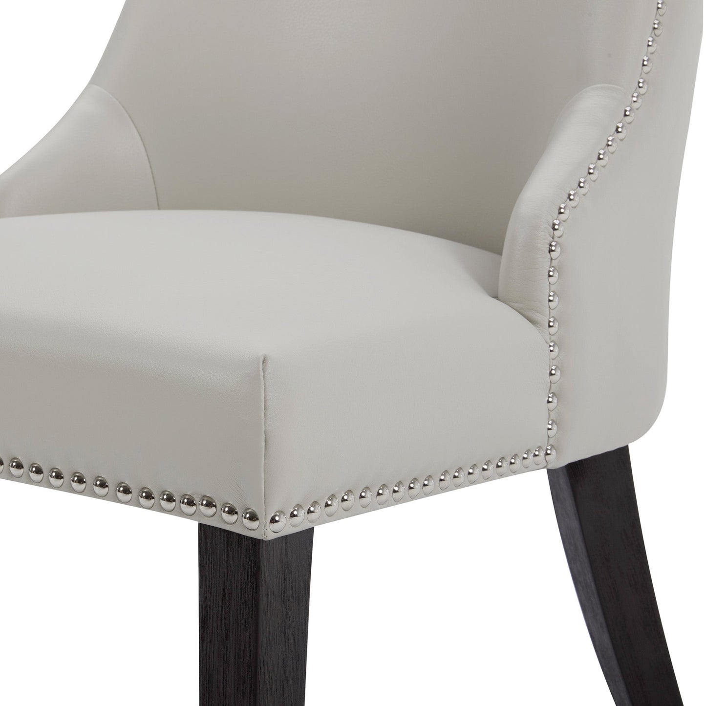 Upholstered Dining Chair Set with Nailhead Trim