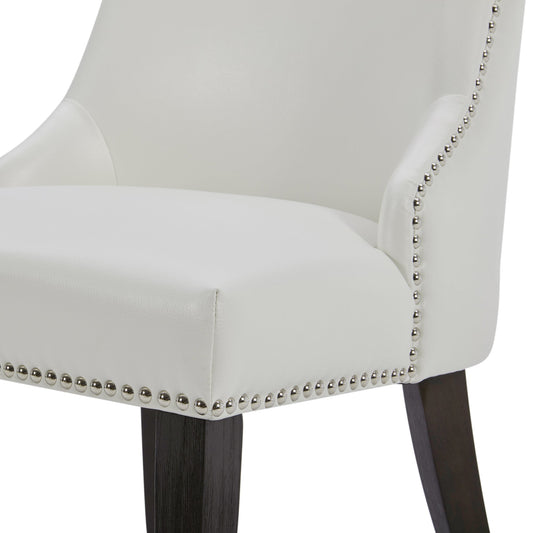 Upholstered Dining Chair Set with Nailhead Trim