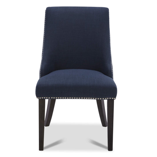 Upholstered Dining Chair Set with Nailhead Trim