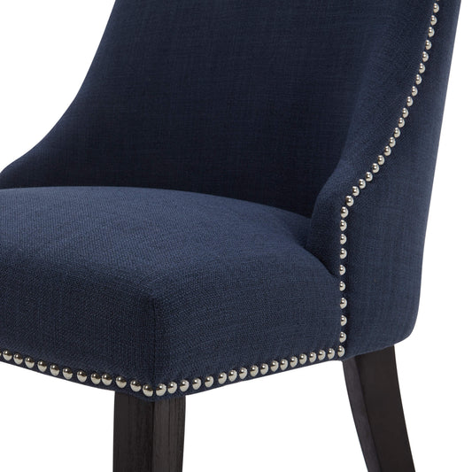 Upholstered Dining Chair Set with Nailhead Trim