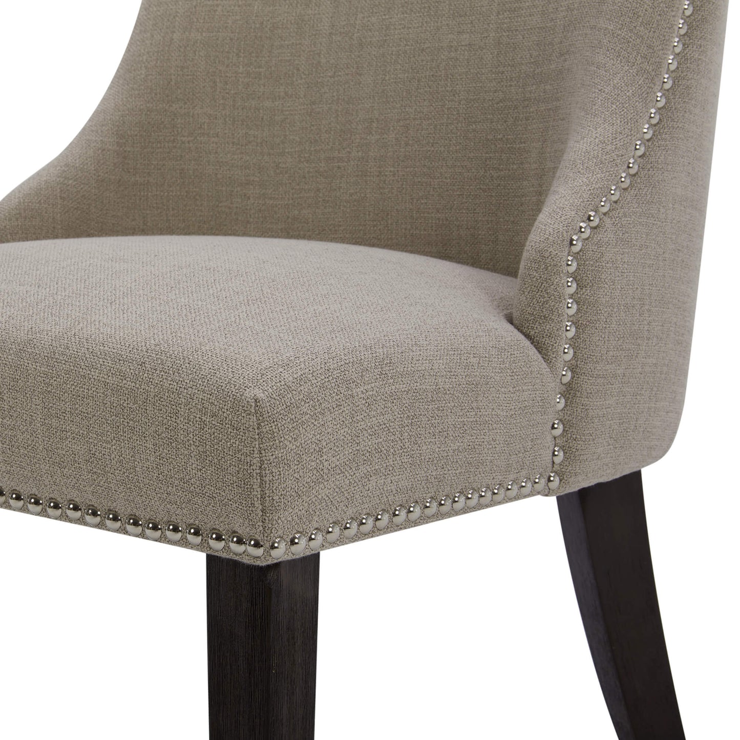 Upholstered Dining Chair Set with Nailhead Trim