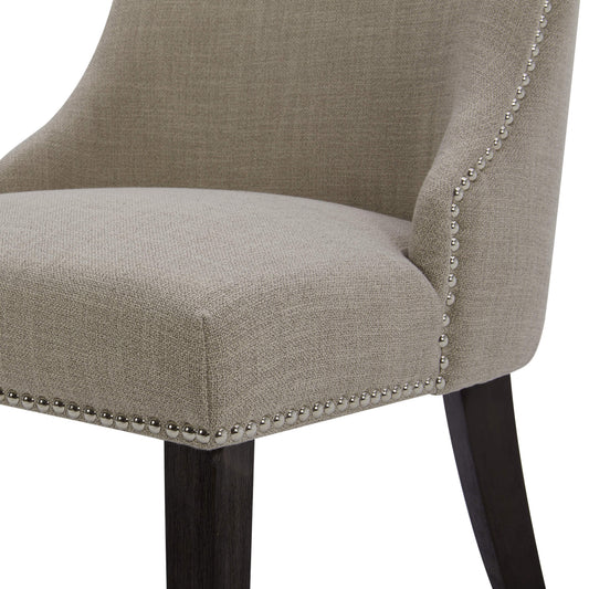 Upholstered Dining Chair Set with Nailhead Trim