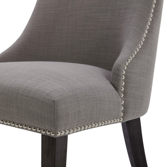 Upholstered Dining Chair Set with Nailhead Trim
