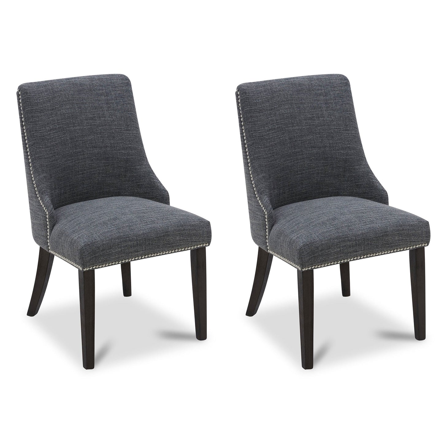 Upholstered Dining Chair Set with Nailhead Trim