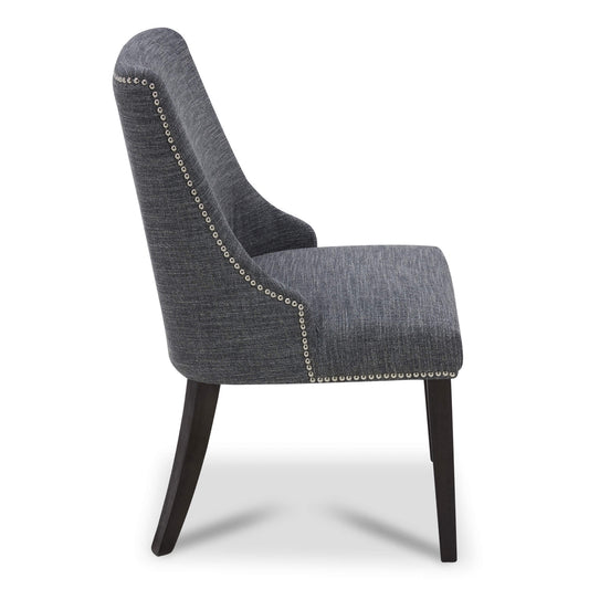 Upholstered Dining Chair Set with Nailhead Trim