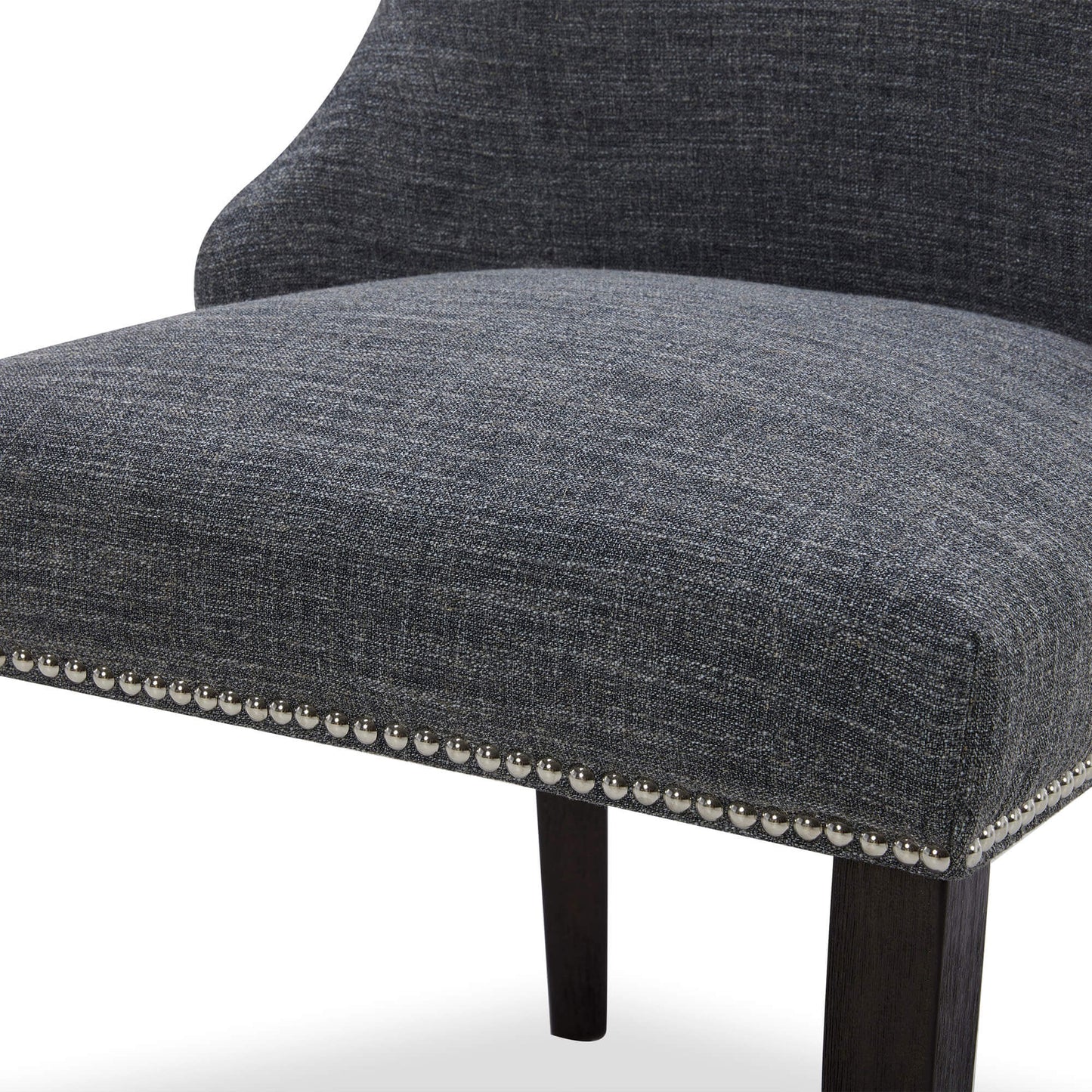 Upholstered Dining Chair Set with Nailhead Trim