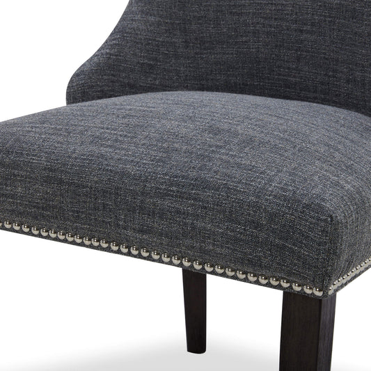 Upholstered Dining Chair Set with Nailhead Trim