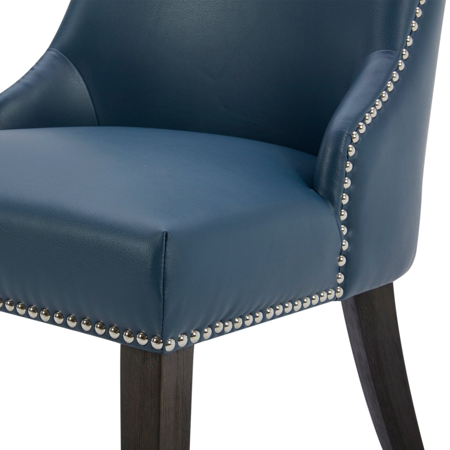 Upholstered Dining Chair Set with Nailhead Trim