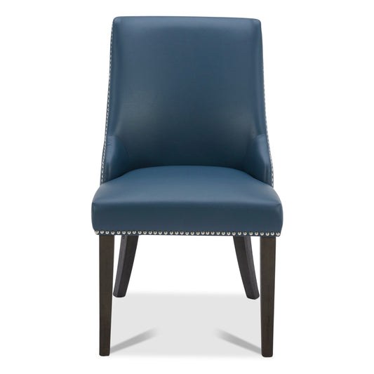 Upholstered Dining Chair Set with Nailhead Trim