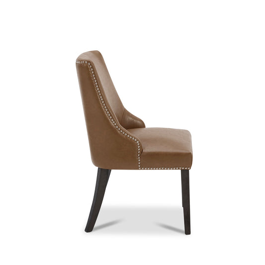 Upholstered Dining Chair Set with Nailhead Trim