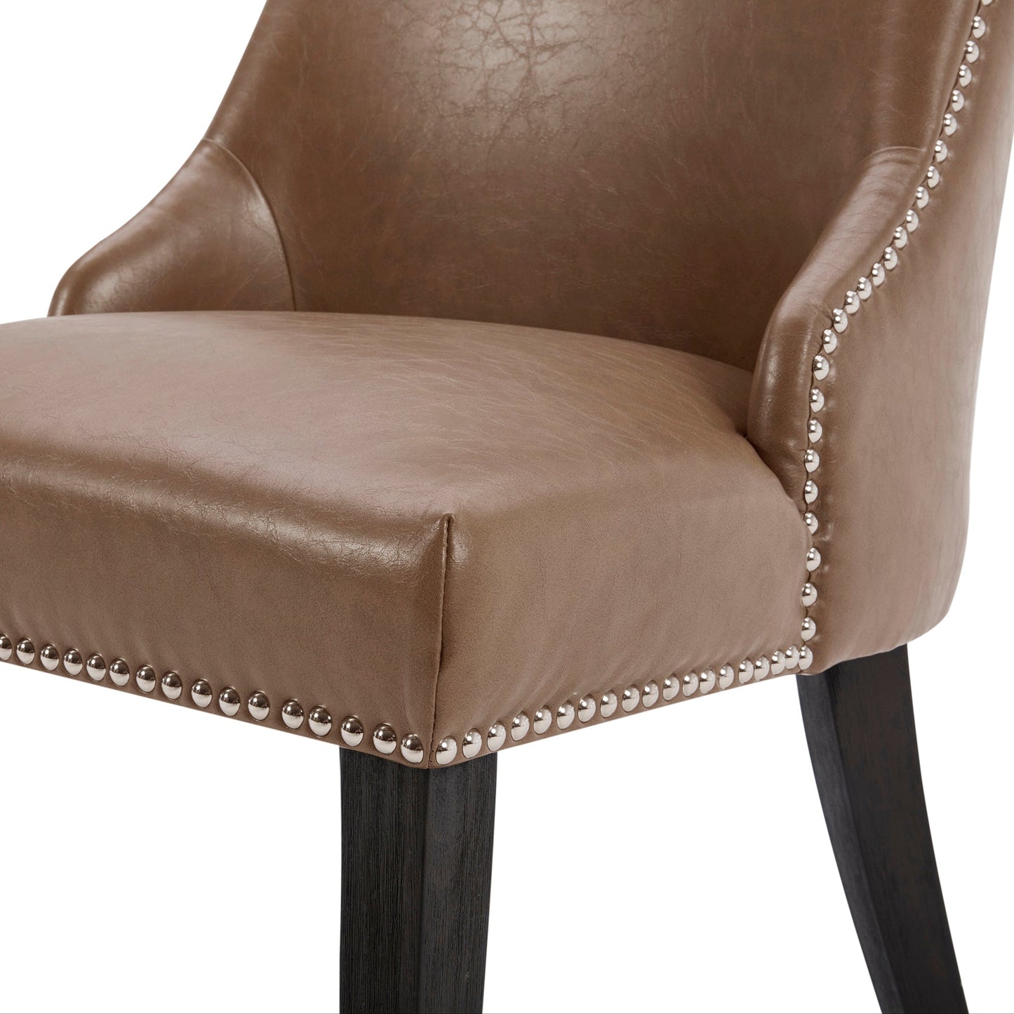 Upholstered Dining Chair Set with Nailhead Trim