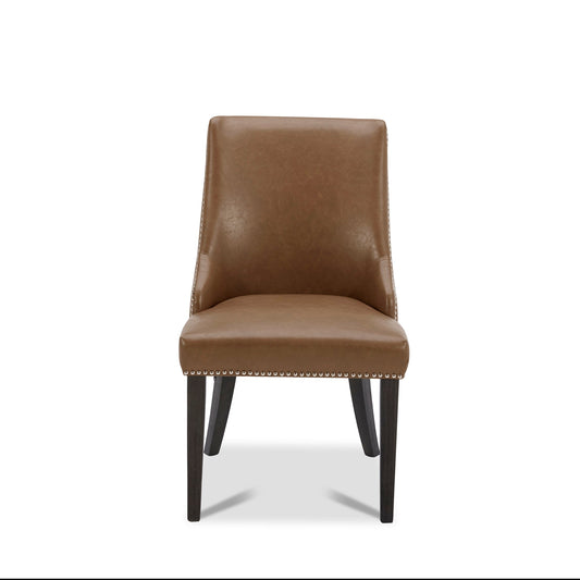 Upholstered Dining Chair Set with Nailhead Trim