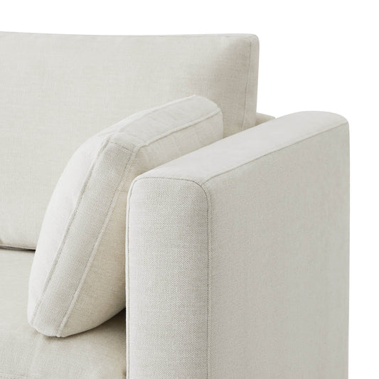 V Shaped Modular Sofa Chaise with 5 Seats in Fabric