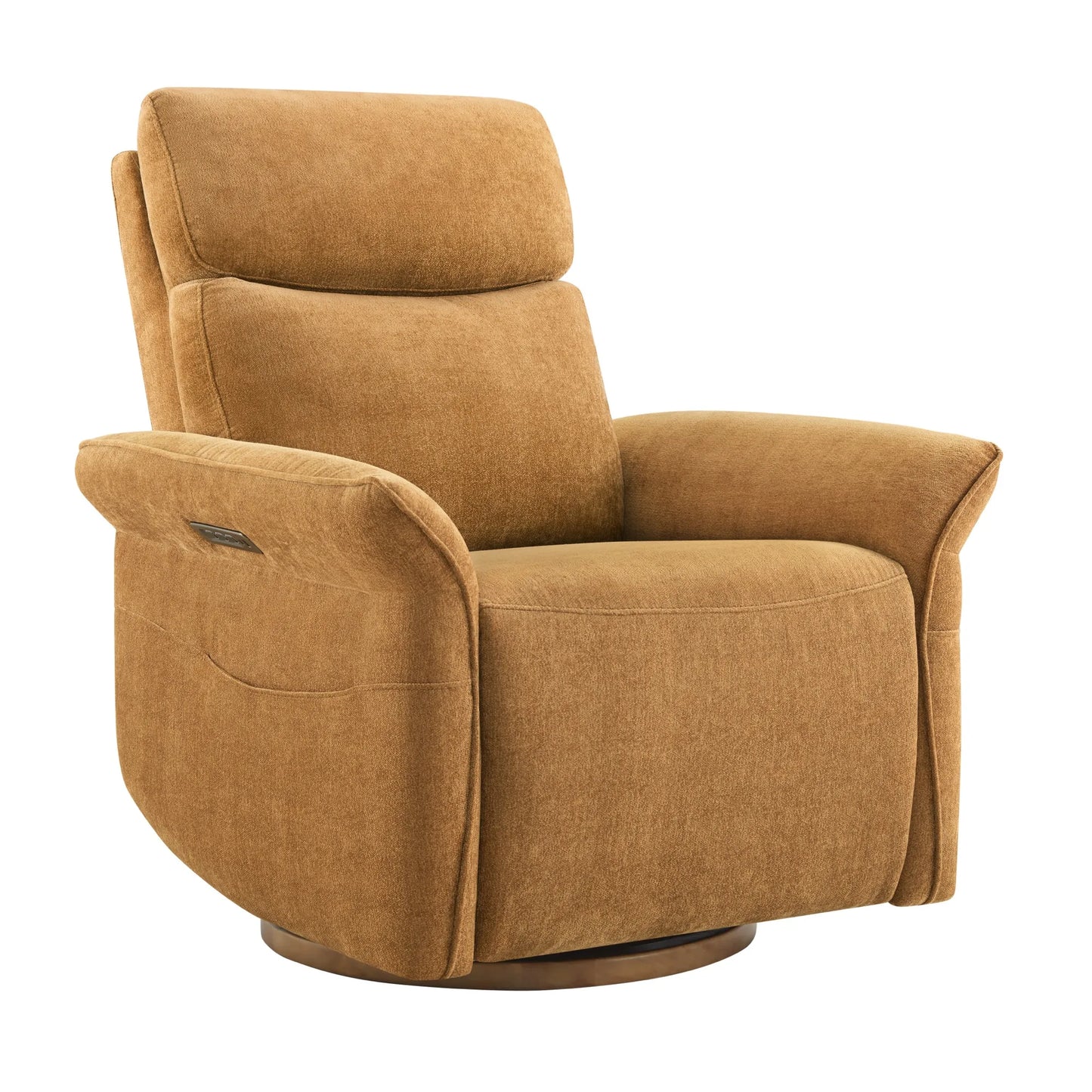 Vinca Power Swivel Glider Recliner with Lumbar Support