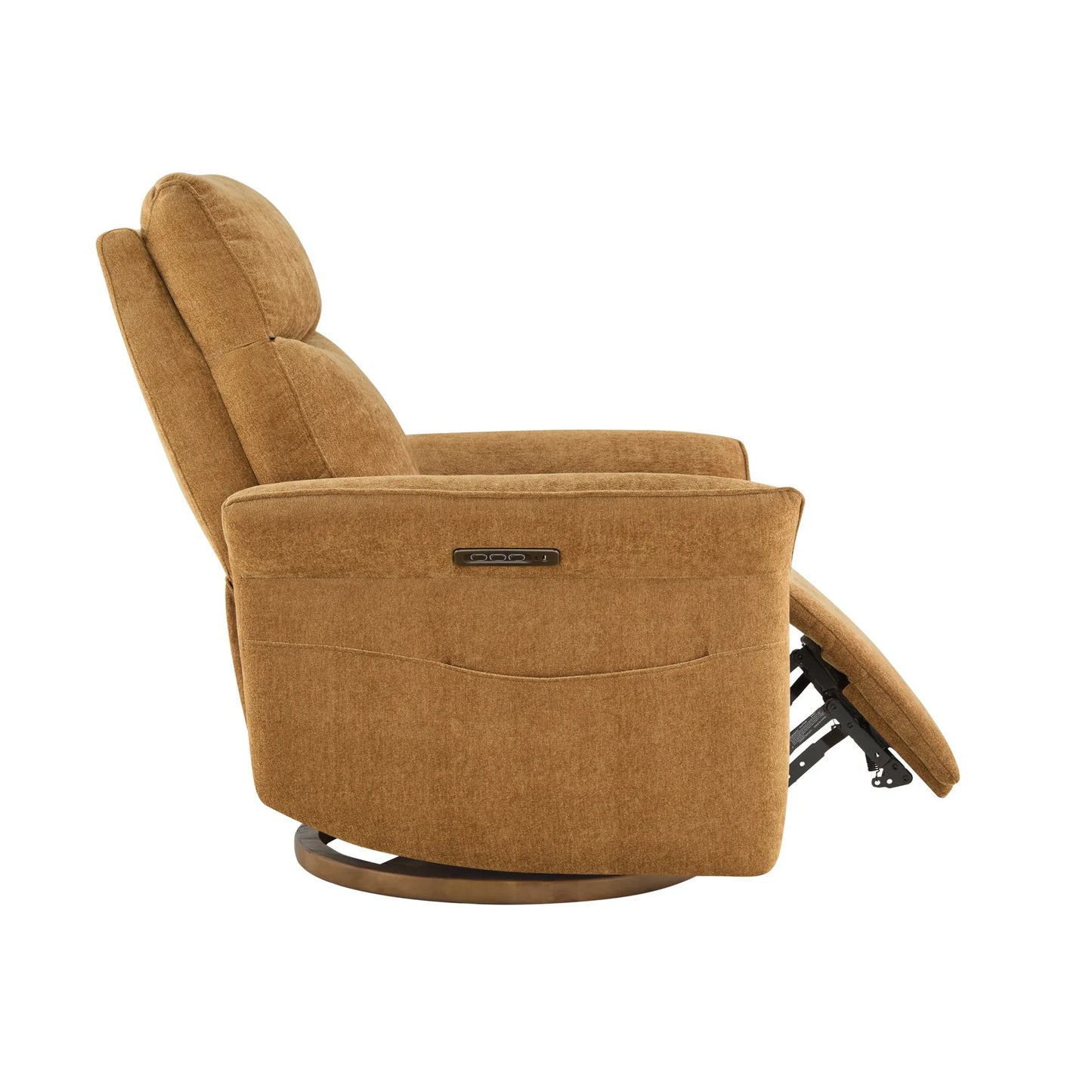Modern Power Swivel Glider Recliner with Lumbar Support