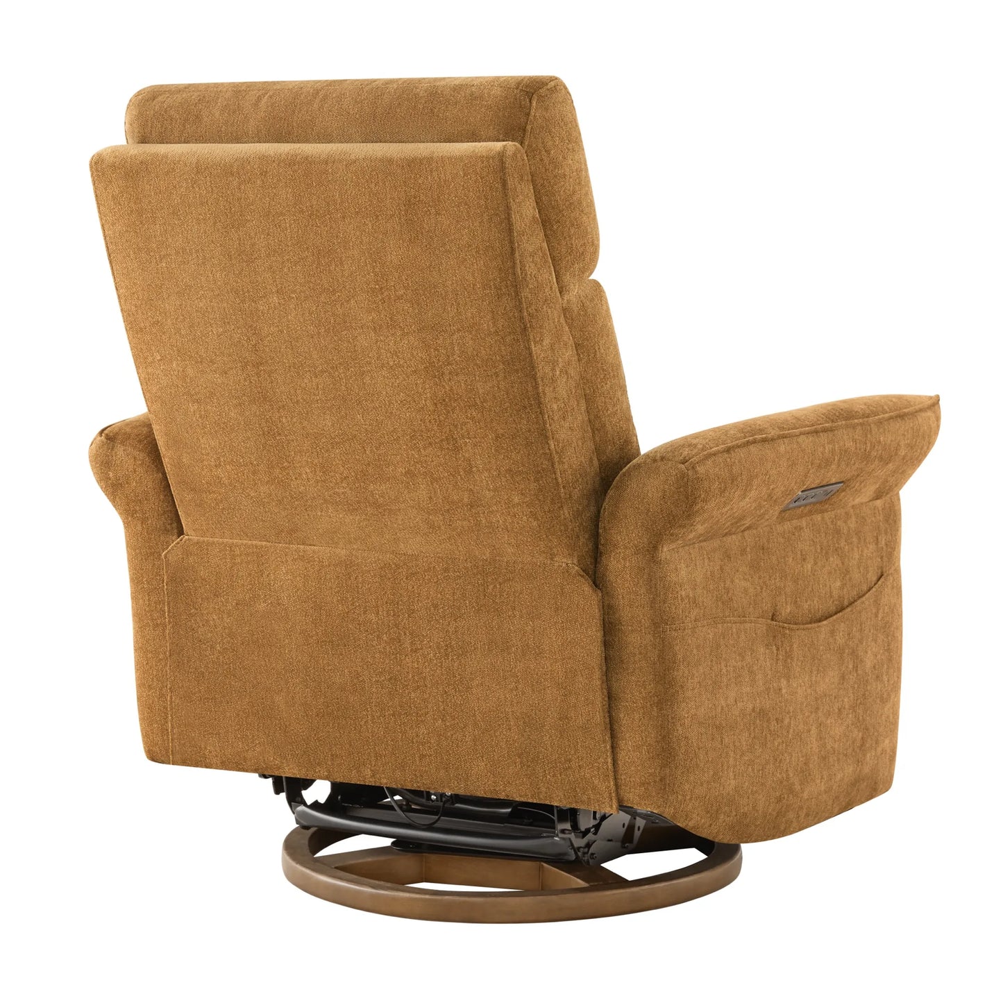 Vinca Power Swivel Glider Recliner with Lumbar Support