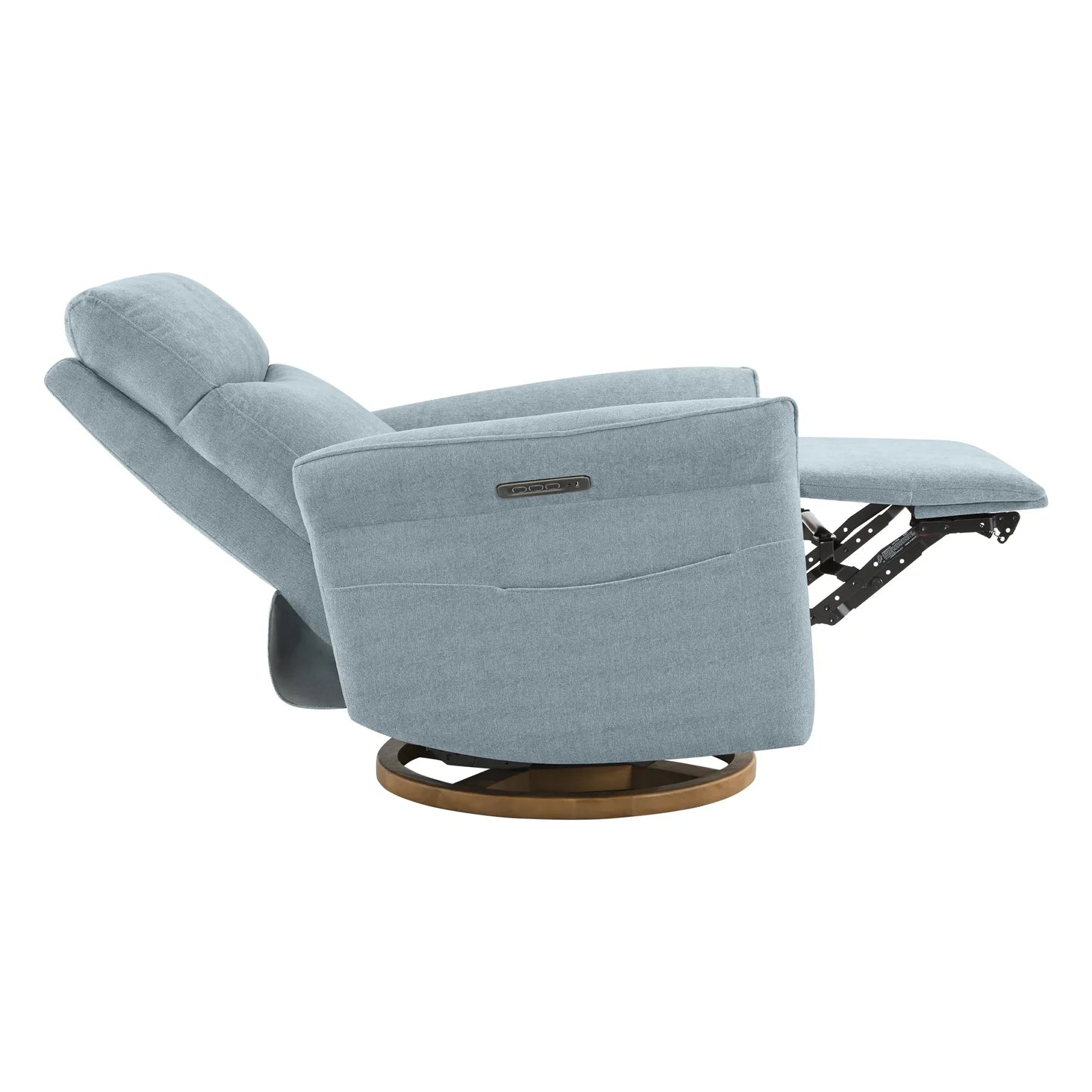Modern Power Swivel Glider Recliner with Lumbar Support