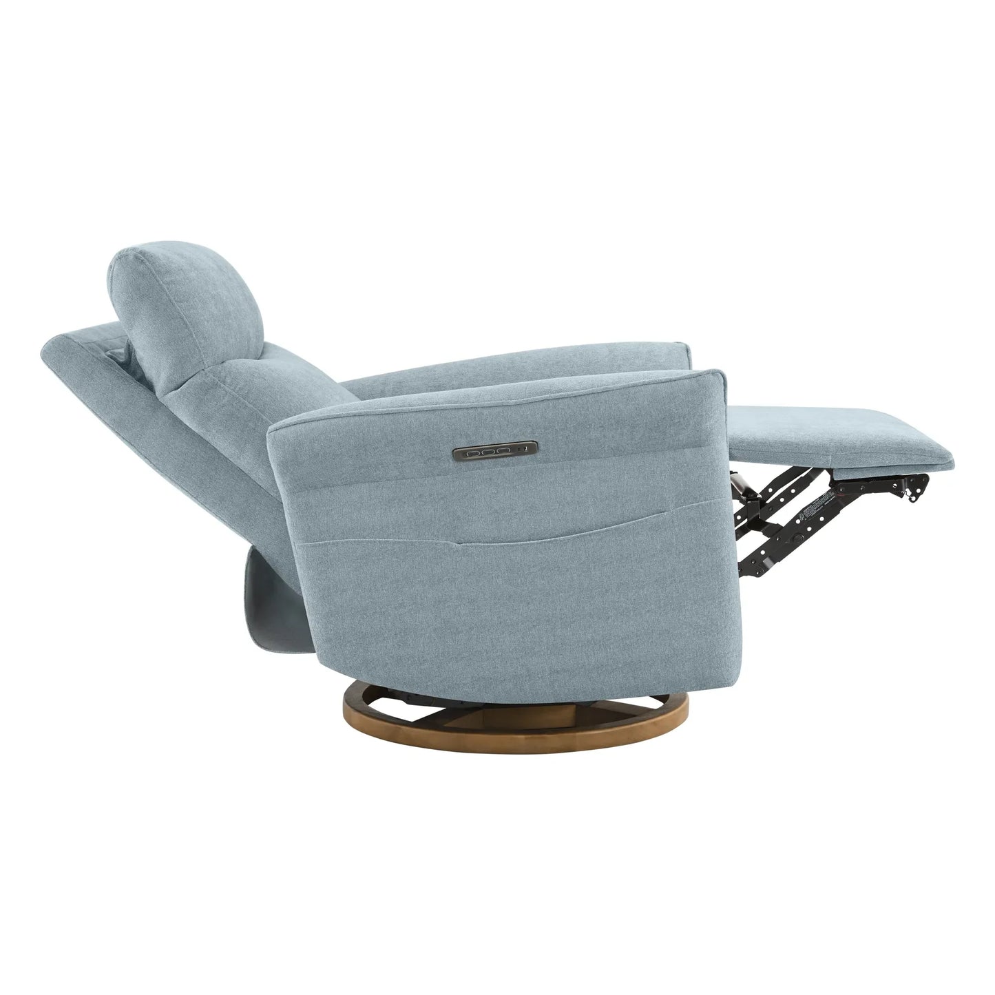 Modern Power Swivel Glider Recliner with Lumbar Support