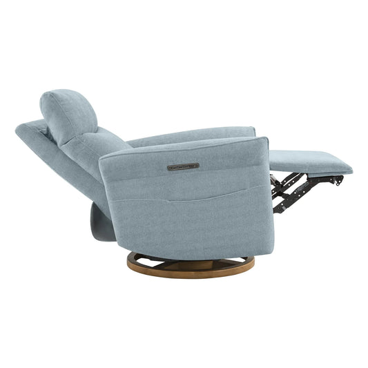 Modern Power Swivel Glider Recliner with Lumbar Support