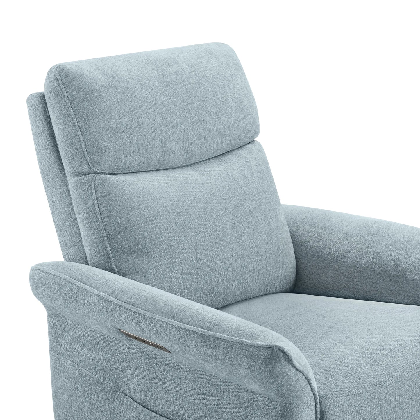 Modern Power Swivel Glider Recliner with Lumbar Support